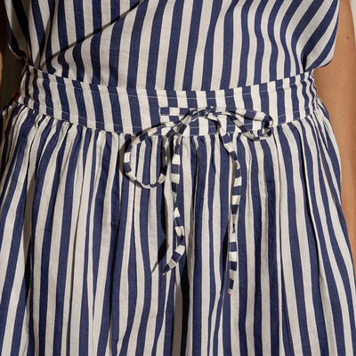 Isabella Cotton Silk Skirt | Nautical