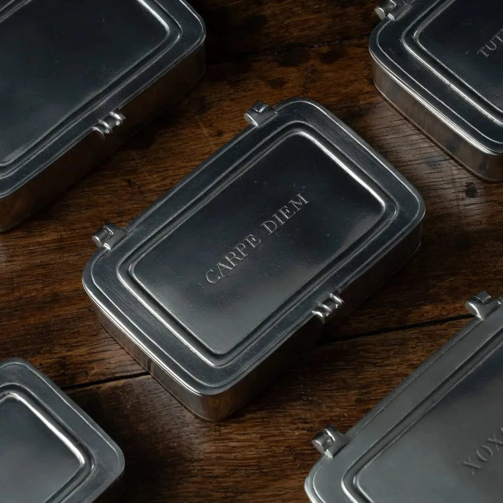 Italian Pewter Box | Carpe Diem