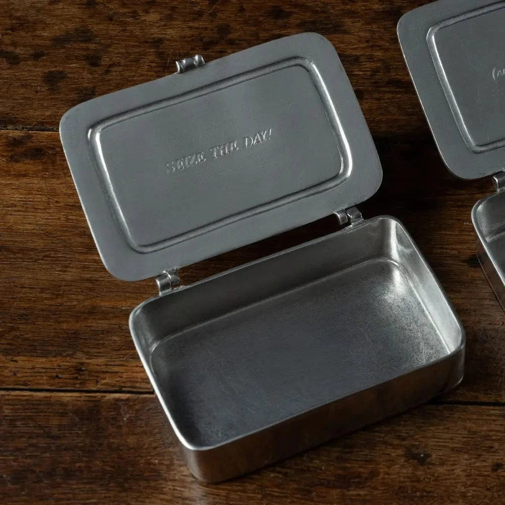 Italian Pewter Box | Carpe Diem