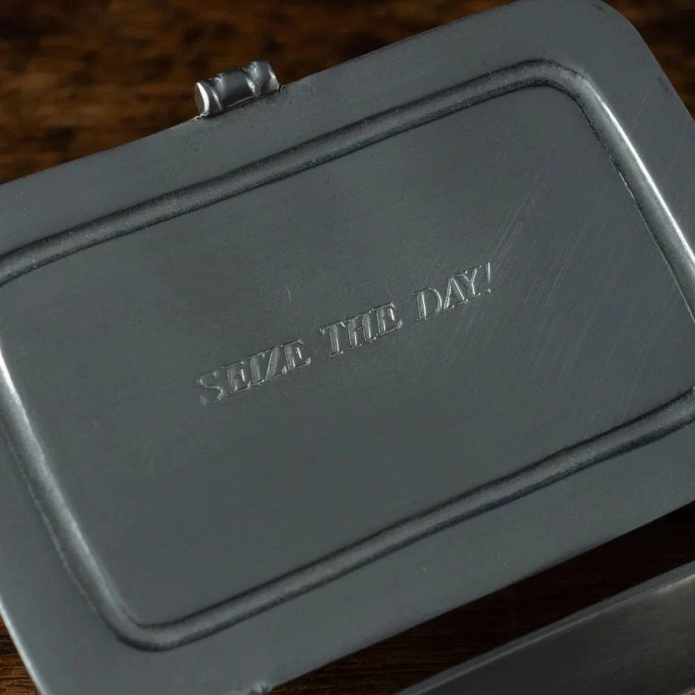 Italian Pewter Box | Carpe Diem