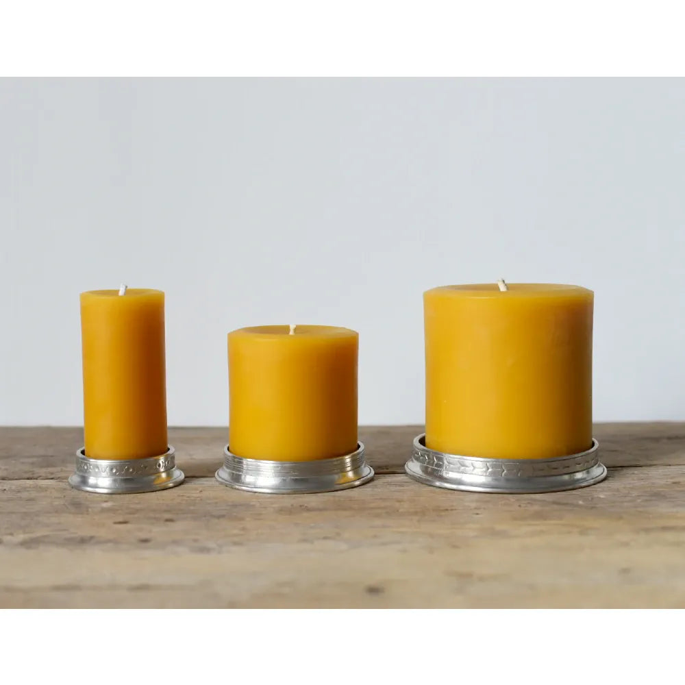 Italian Pewter Candle Coaster | Small
