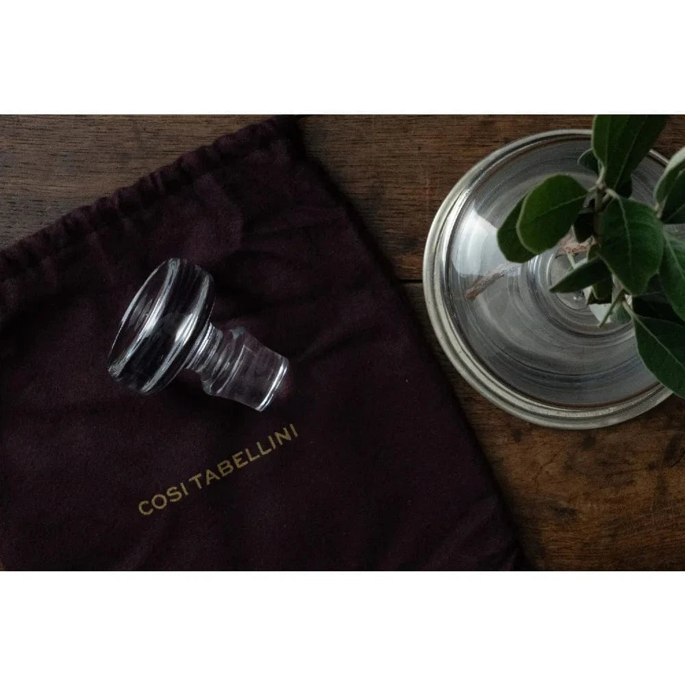 Italian Pewter & Crystal Spirit Decanter