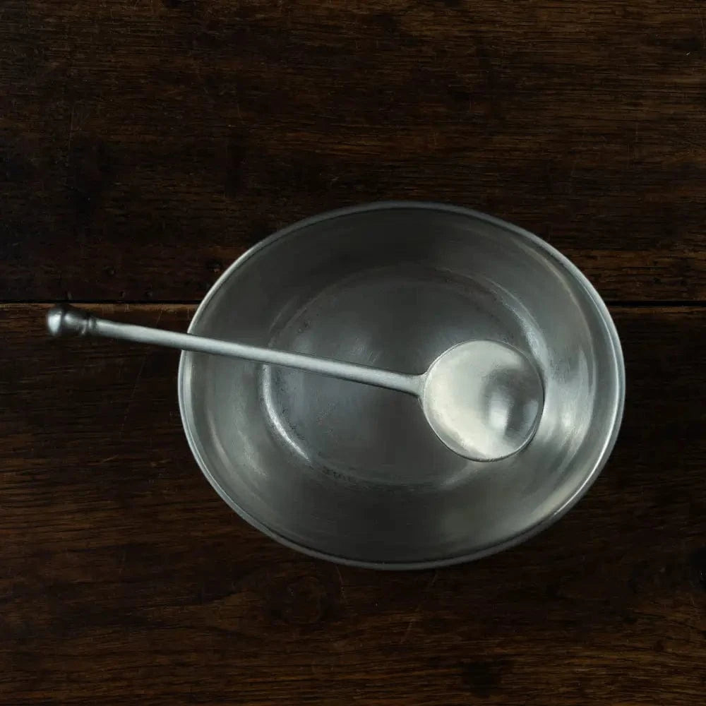 Italian Pewter Sugar Bowl & Spoon