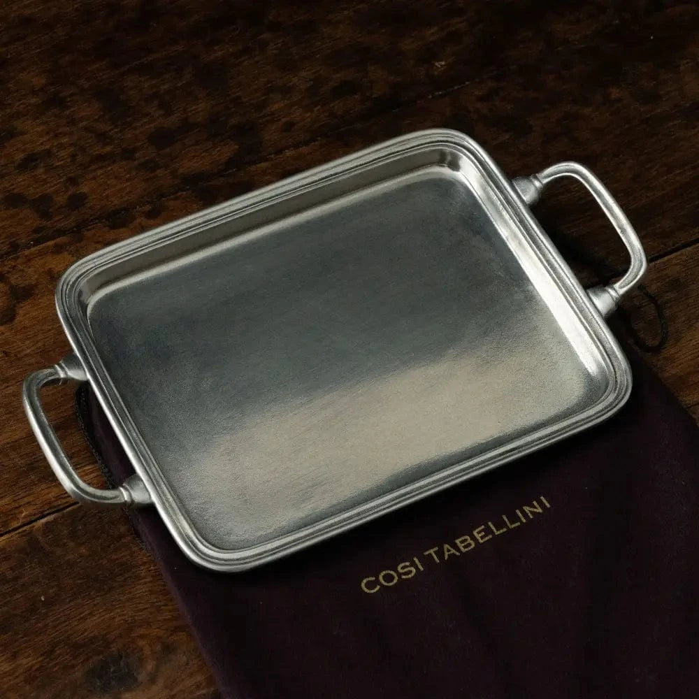 Italian Pewter Tray | Small