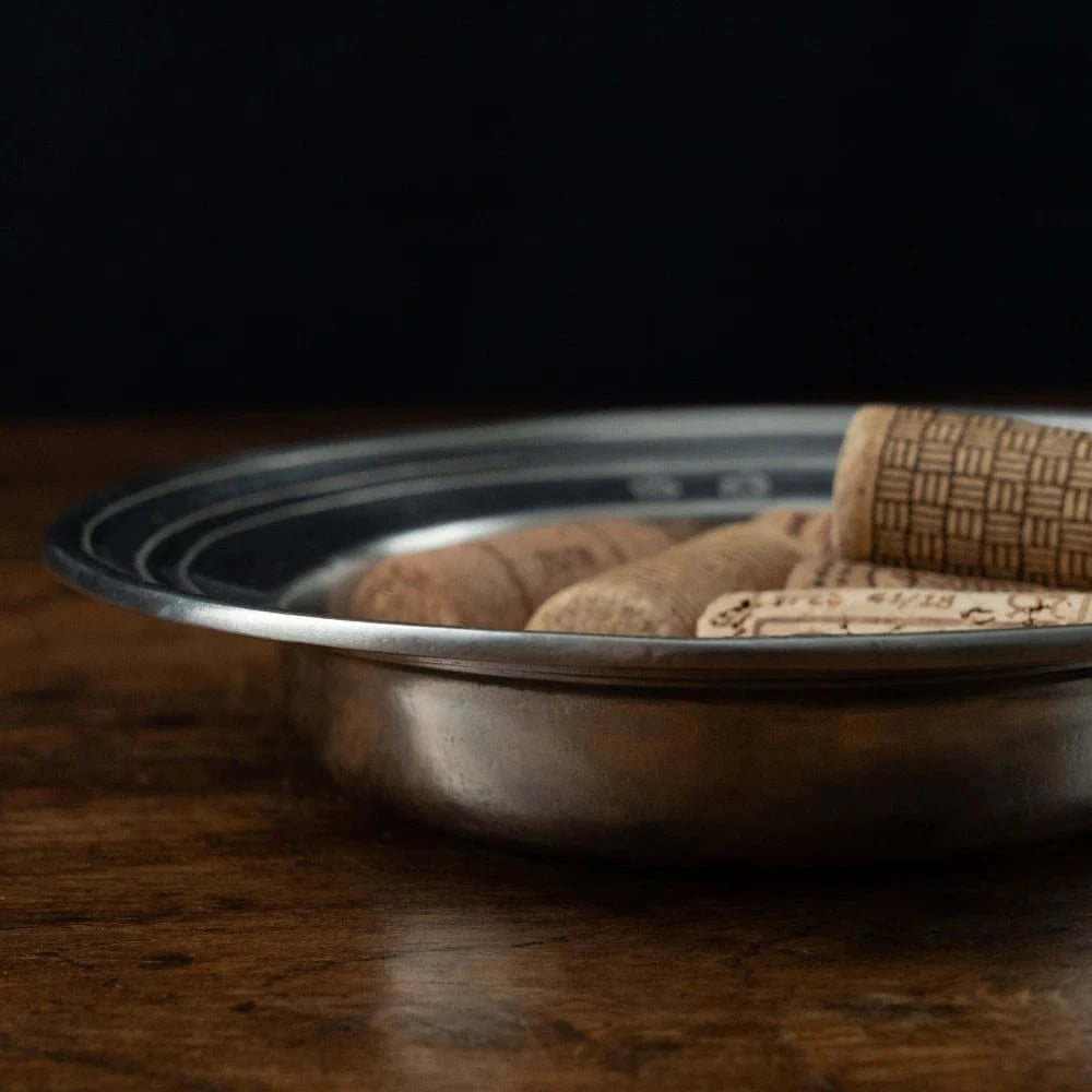 Italian Pewter Wine Bottle Coaster