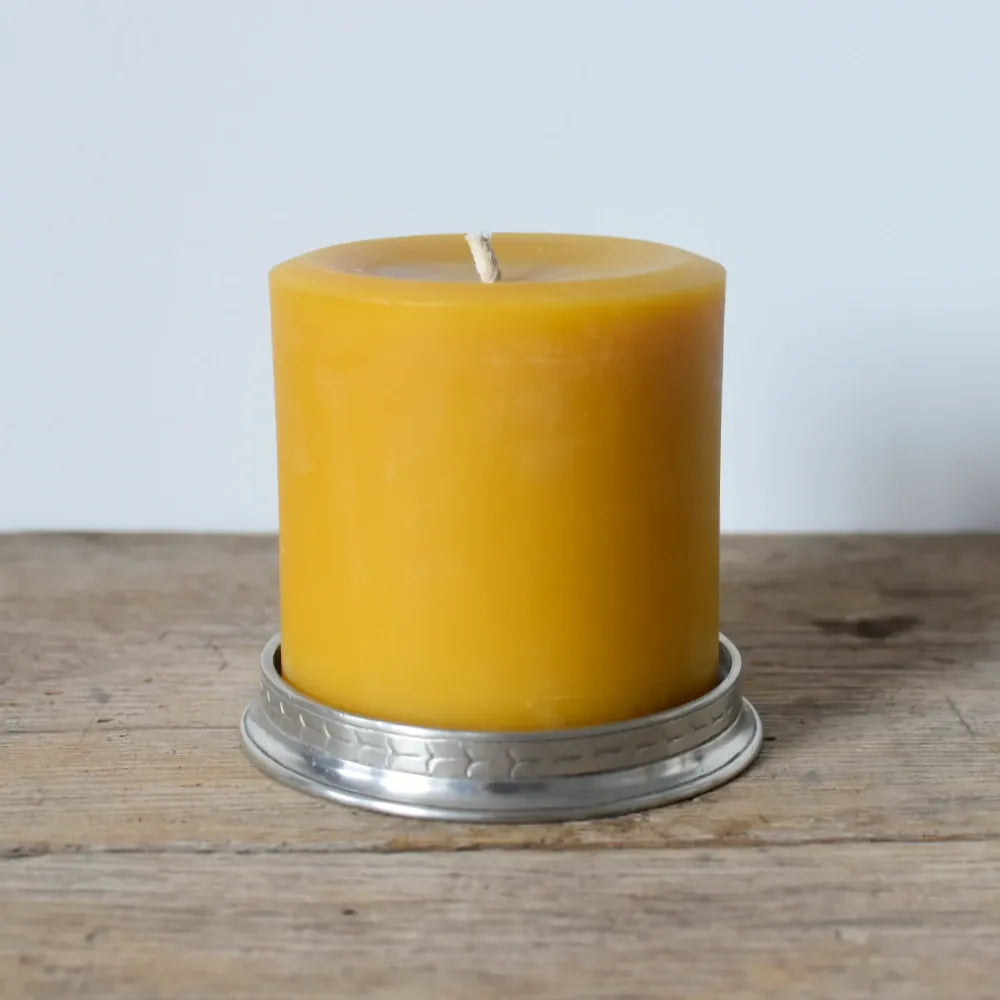 Italian Pewter Wine/Candle Coaster | Large