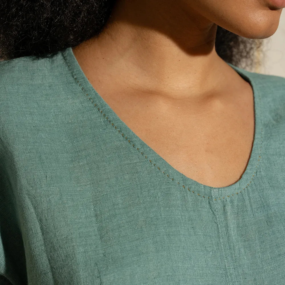 JoJo Linen Dress | Mineral