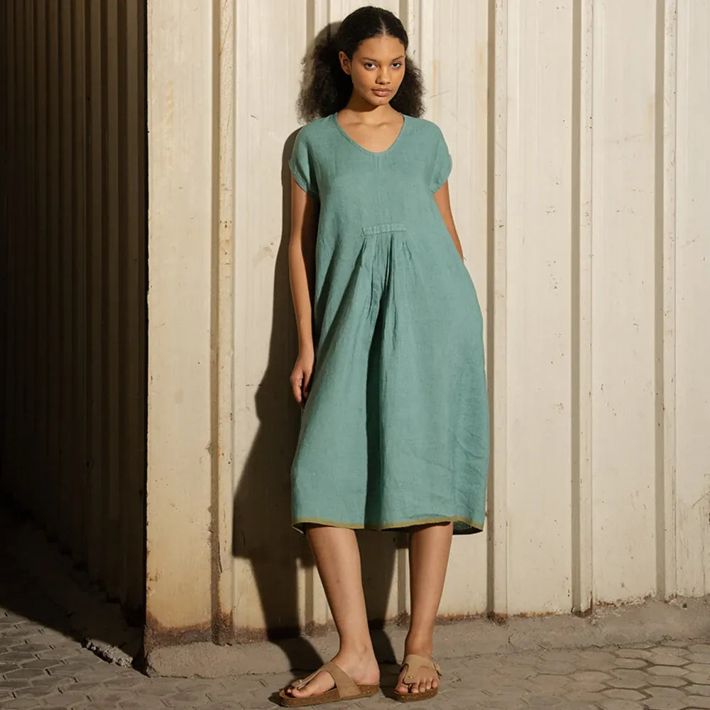 JoJo Linen Dress | Mineral