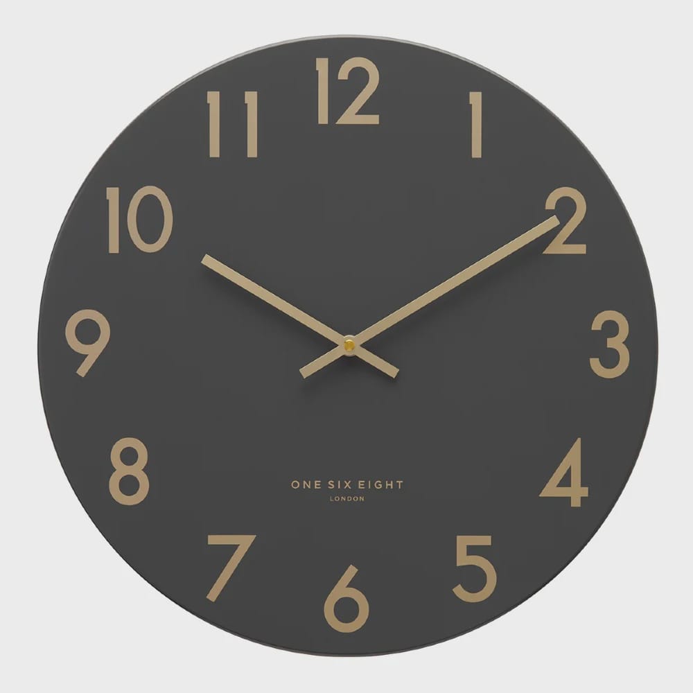 Jones Charcoal Clock | 40cm