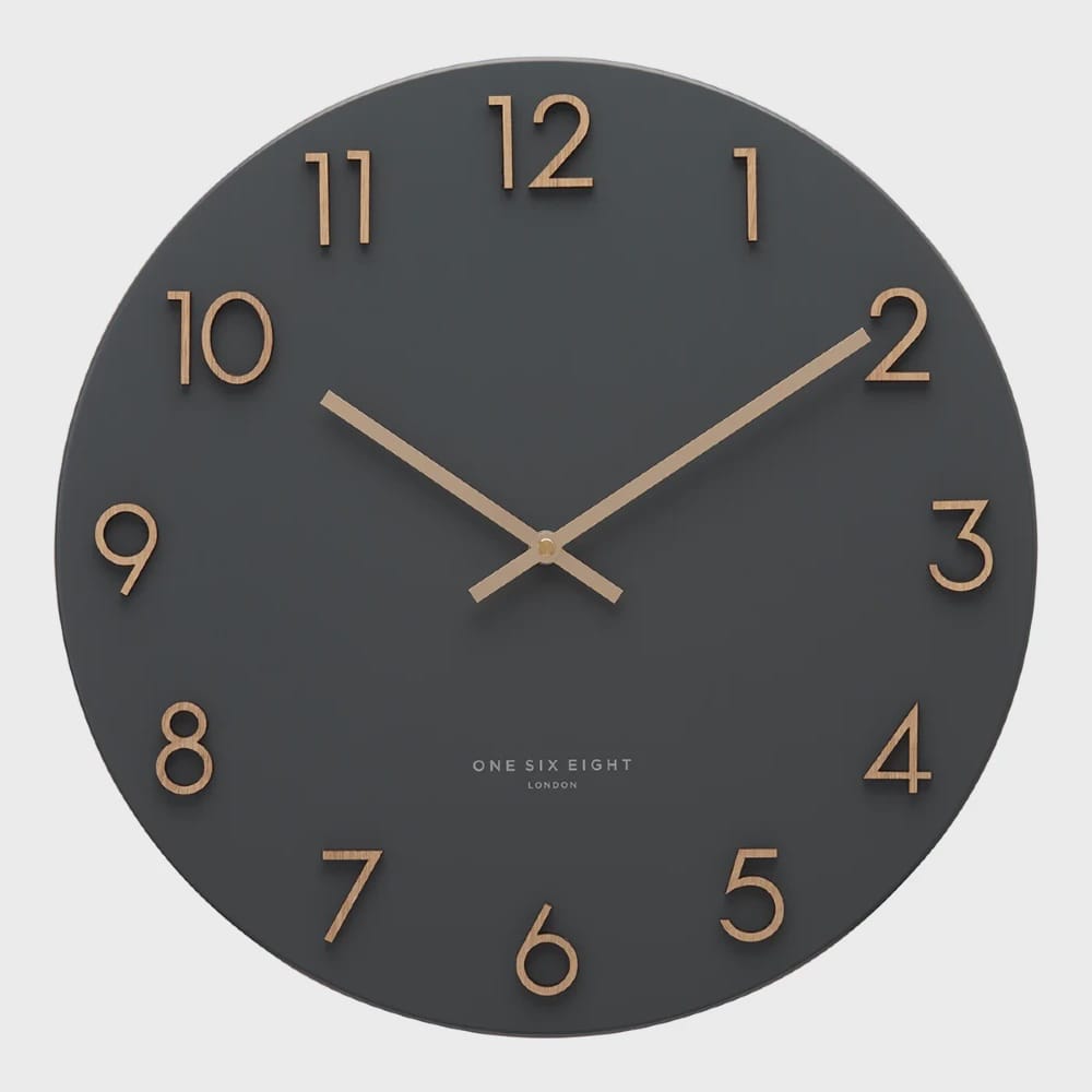 Katelyn Charcoal Clock | 40cm