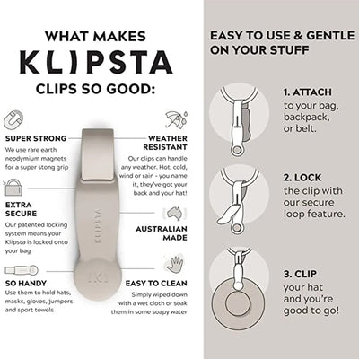 Klipsta Hat Clip | Stone