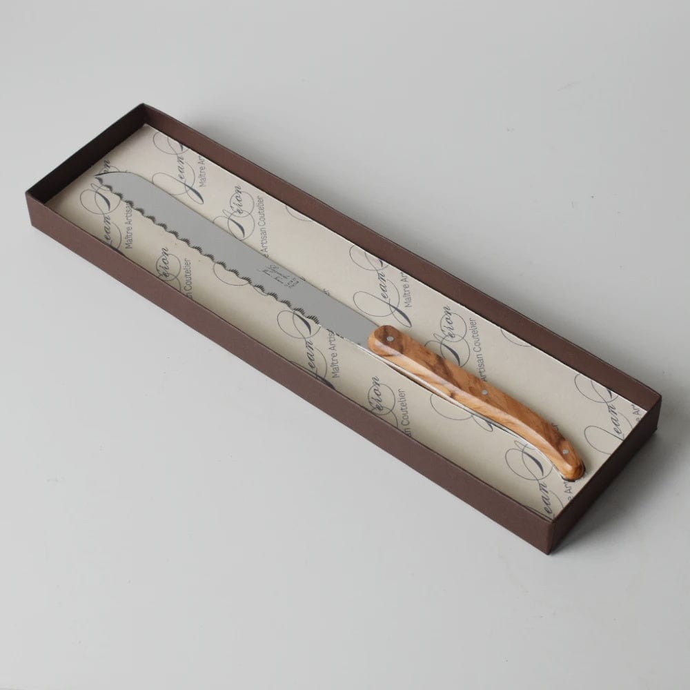 Laguiole | Bread Knife Gift Box | Olive Wood