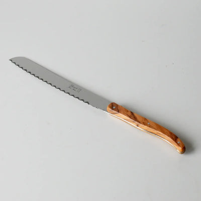 Laguiole | Bread Knife Gift Box | Olive Wood
