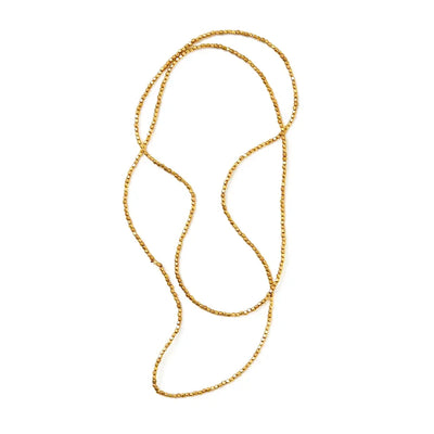 Large Brass Beads Necklace