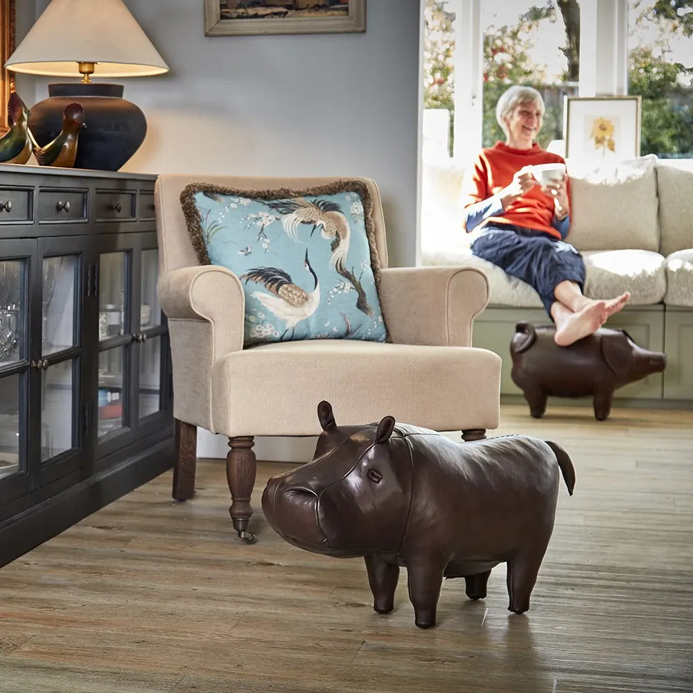 Leather Animal | Medium Hippo