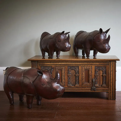 Leather Animal | Medium Rhino