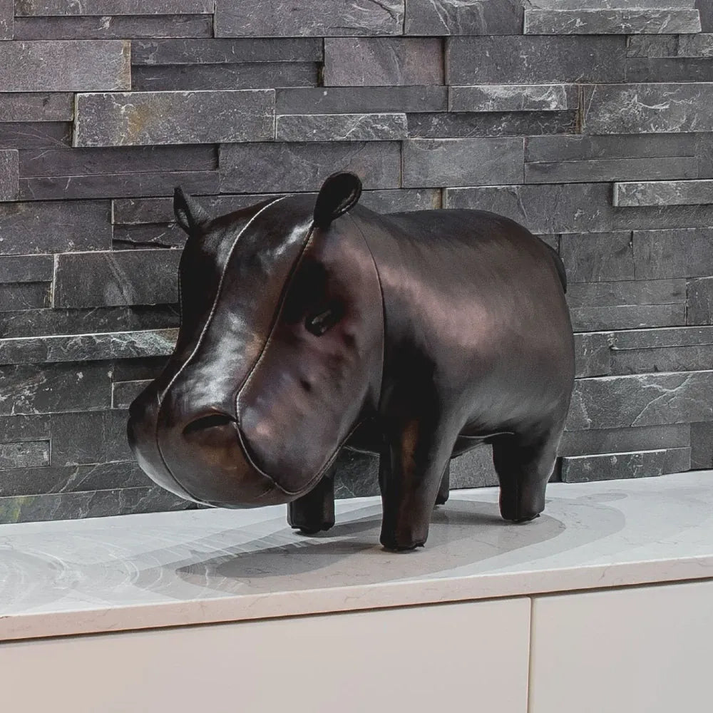 Leather Animal | Small Hippo