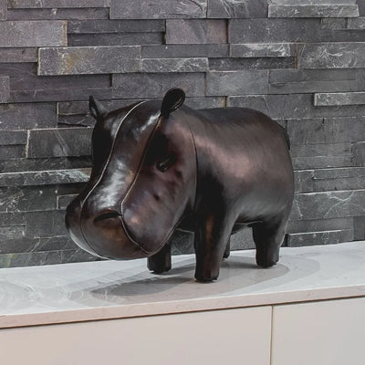 Leather Animal | Small Hippo