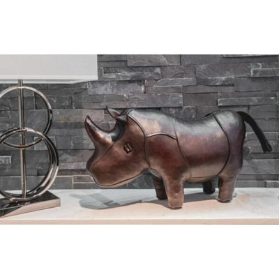 Leather Animal | Small Rhino