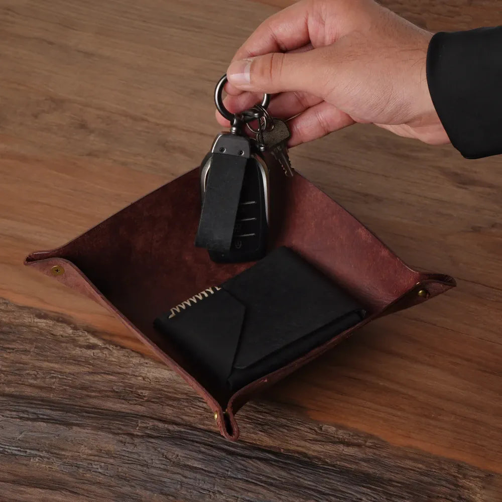 Leather Everyday Tray | Dark Brown