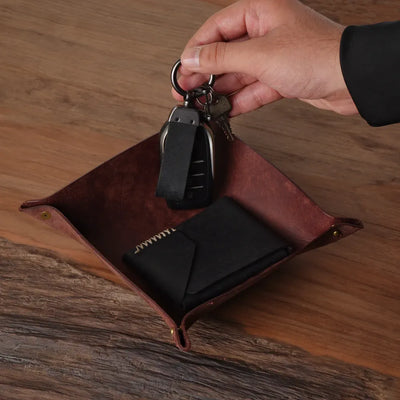 Leather Everyday Tray | Dark Brown
