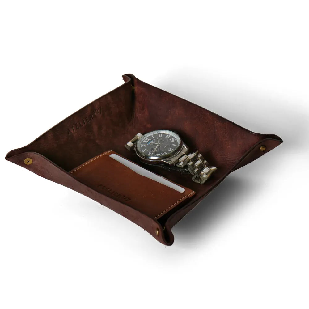 Leather Everyday Tray | Dark Brown
