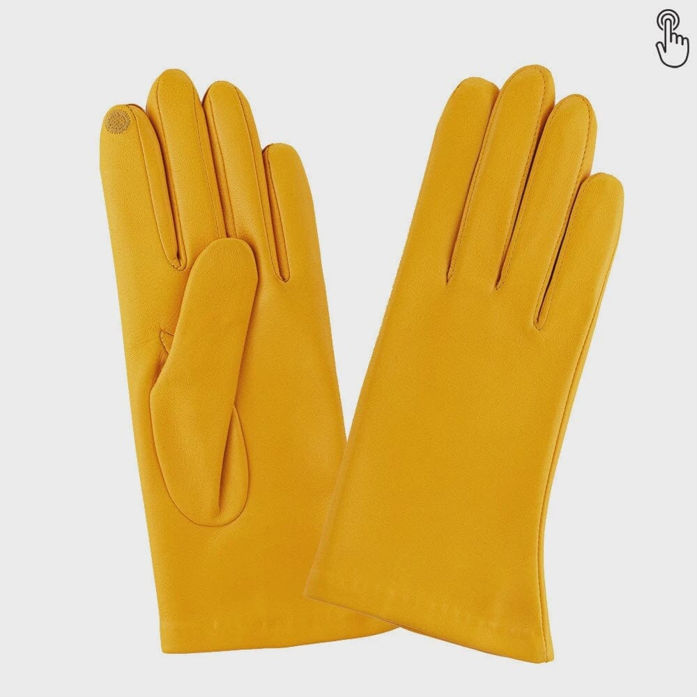 Leather Gloves – Touch Screen | Golden Yellow