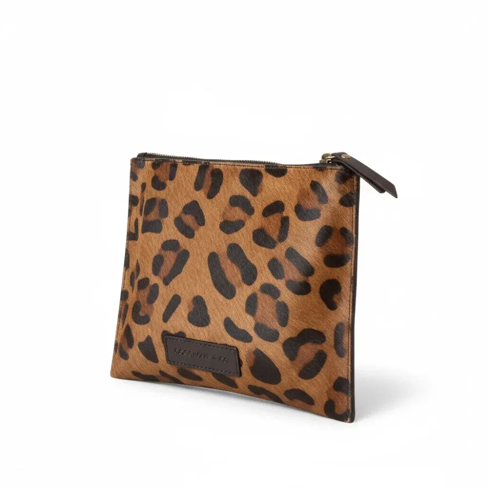 Leopard Leather Pouch
