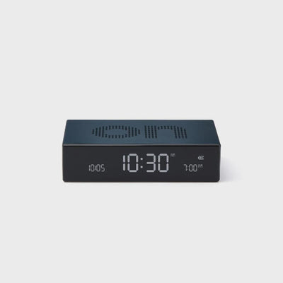Lexon Flip Premium Reversible LCD Alarm Clock Dark Blue