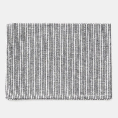 Linen Kitchen Cloth | Grey White Stripe