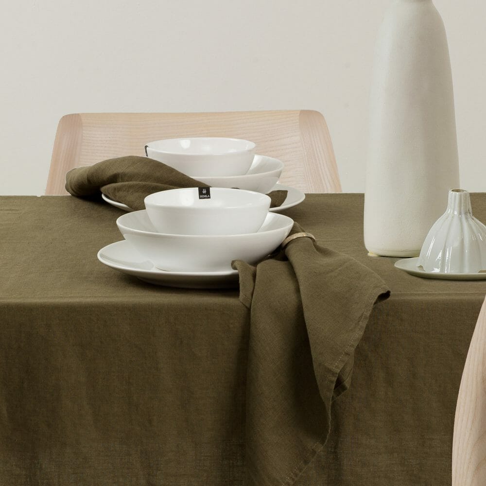 Linen Tablecloth | Khaki