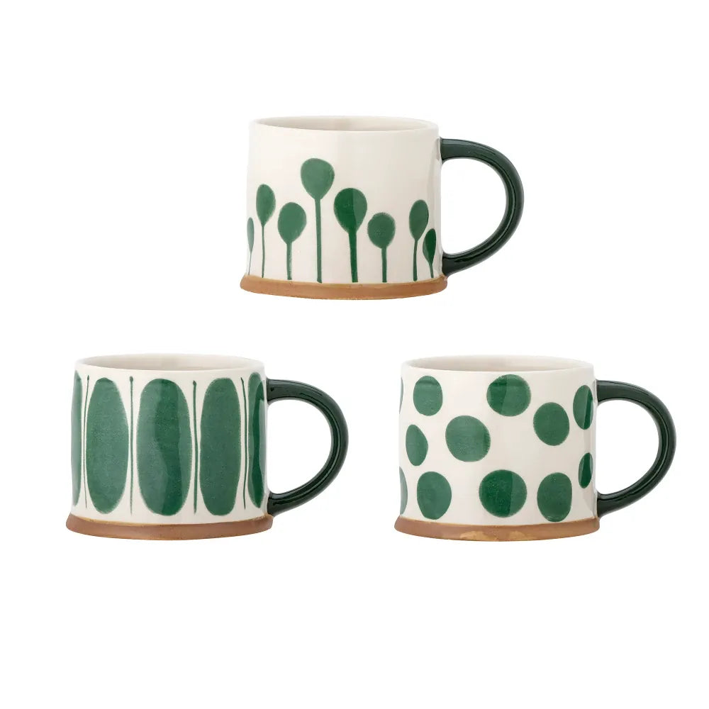 Linora Mug | Set of 3 | Green