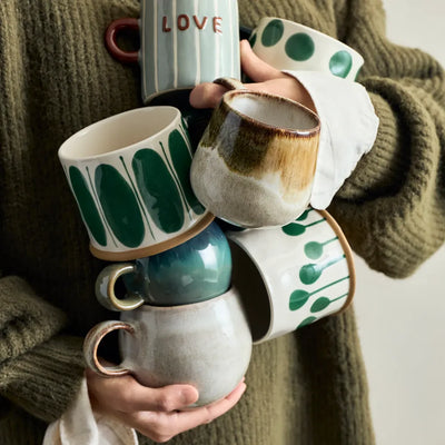 Linora Mug | Set of 3 | Green