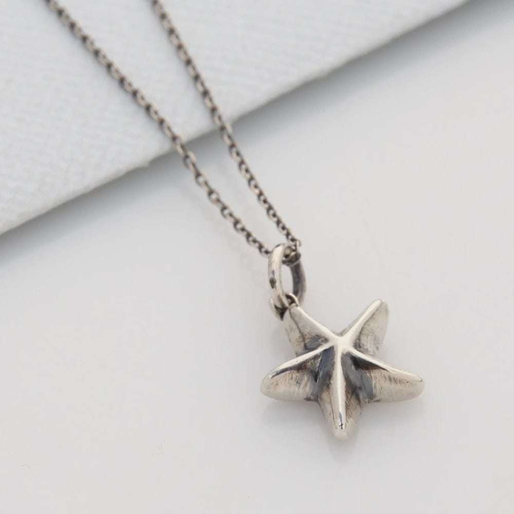 Louise Douglas | Mini Starfish Necklace | Silver