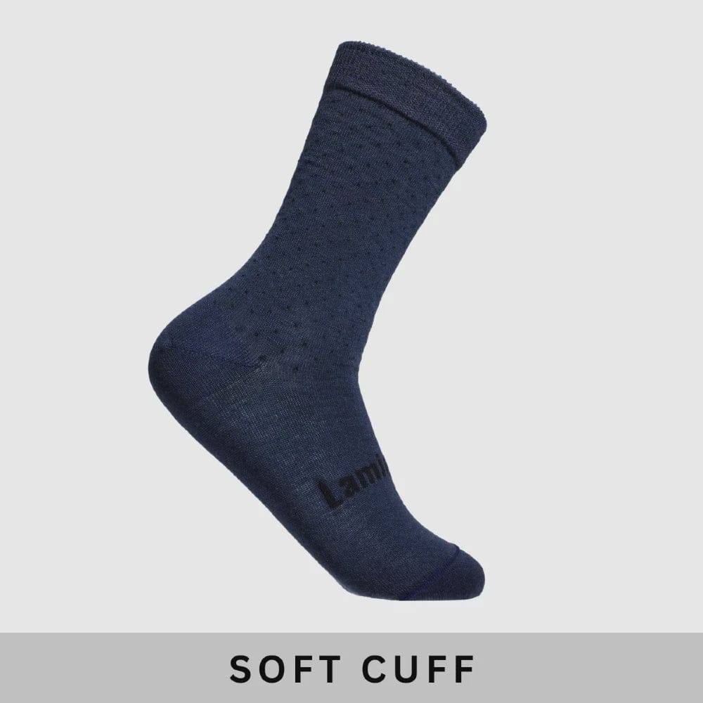 Men's Merino Soft Cuff Crew Socks | Midnight
