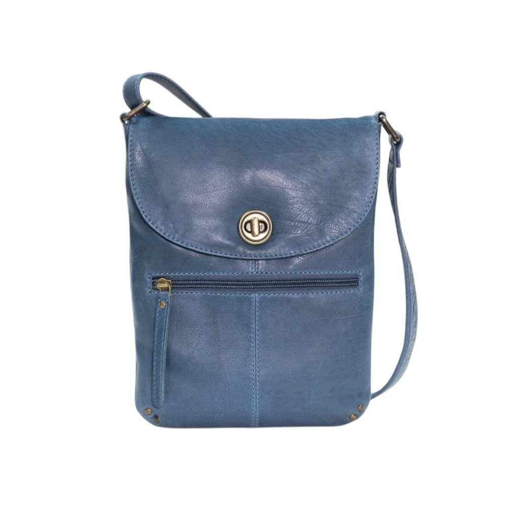 Midnight Blue Tayla Leather Handbag