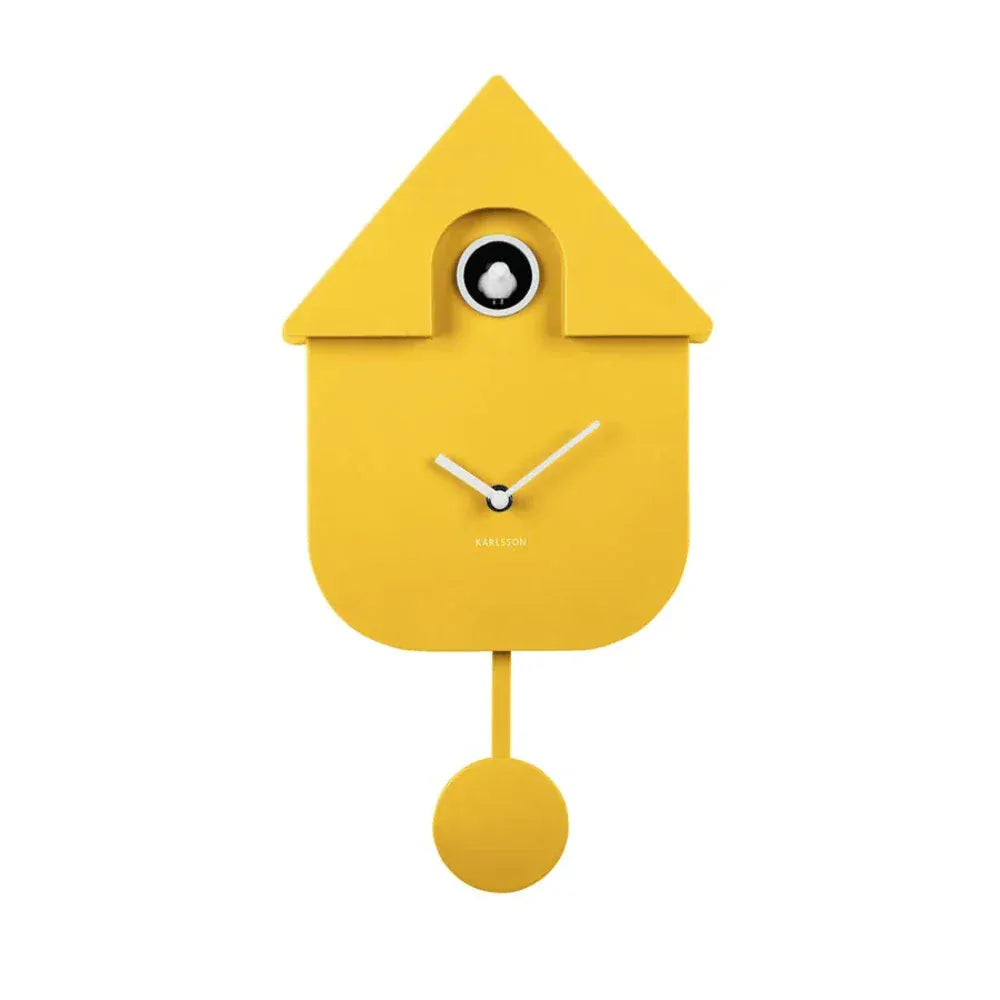 Modern Cuckoo Clock | Bright Yellow