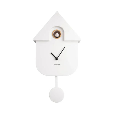 Modern Cuckoo Clock | White