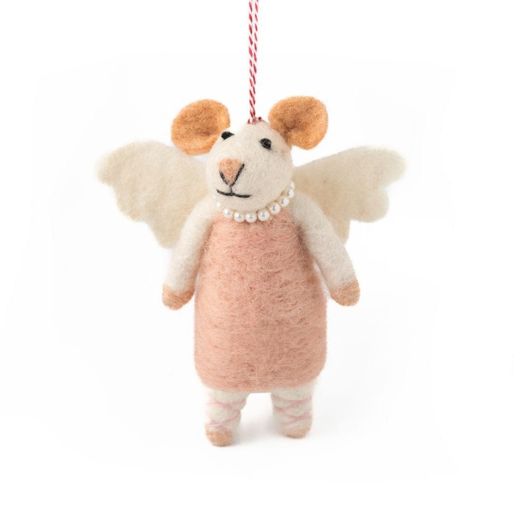 Mouse Angel Felt Decoration