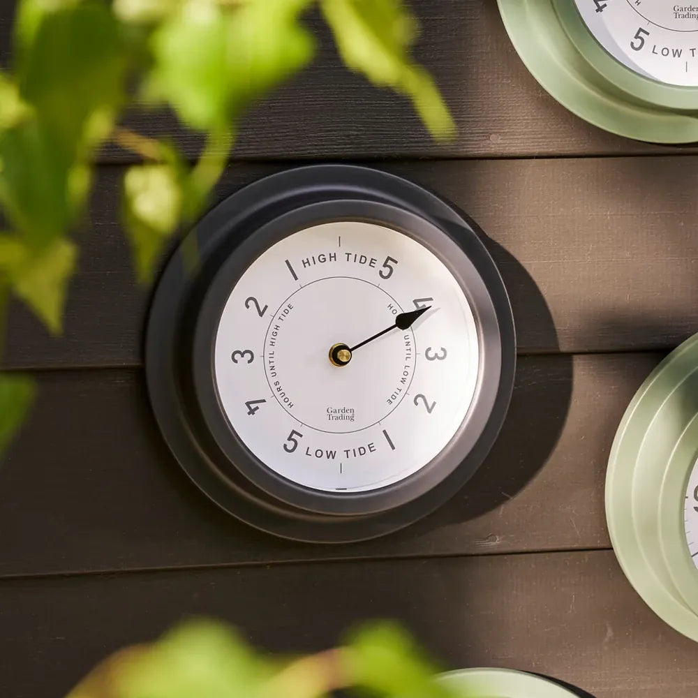 Narberth Tide Clock 22.7cm | Steel Carbon
