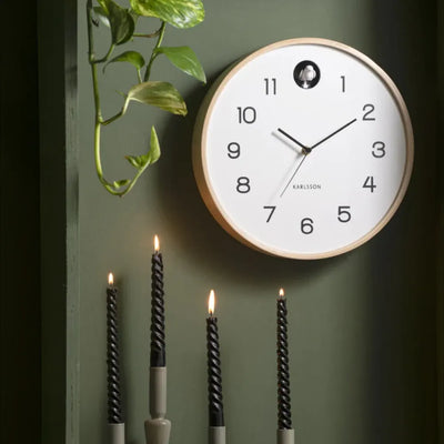 Natural Cuckoo Clock | White