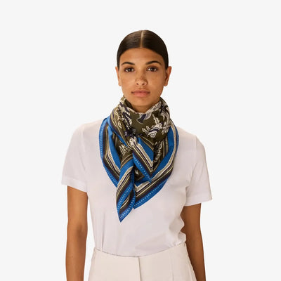 Neptune | Khaki Square Scarf
