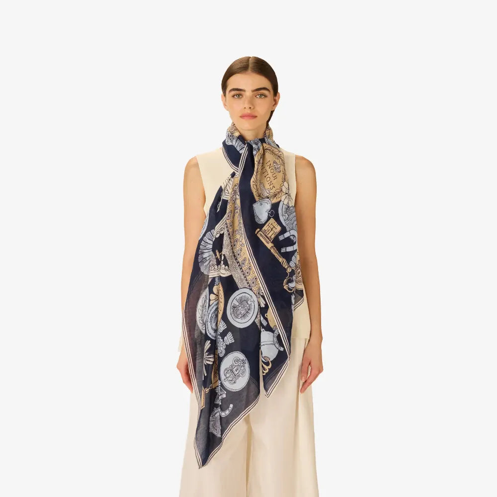 Octopus | Navy Scarf