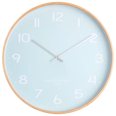 Olivia | Timber Wall Clock 41cm | Aqua