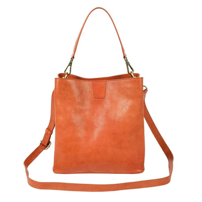 Orange Eden | Leather Grab Bag