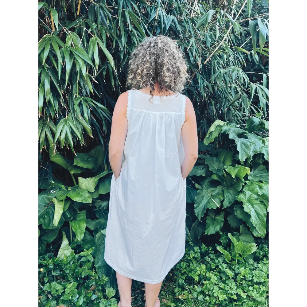 Organic Cotton Nightdress | Monday White