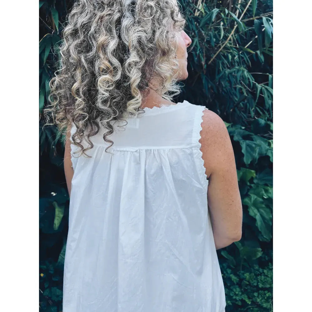 Organic Cotton Nightdress | Monday White