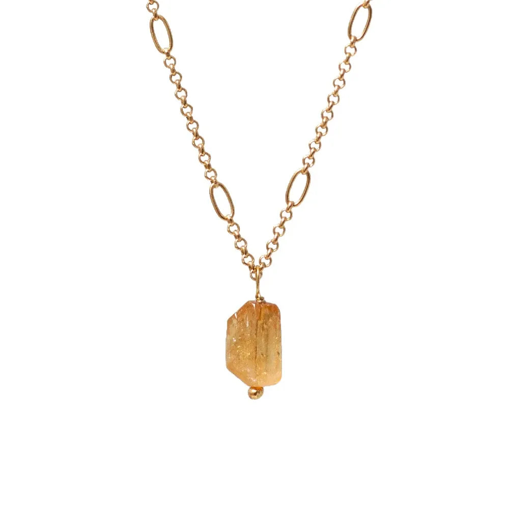 Ovala Chain with Warm Citrine