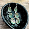 Paua Shell 3 Drop Earrings | Silver