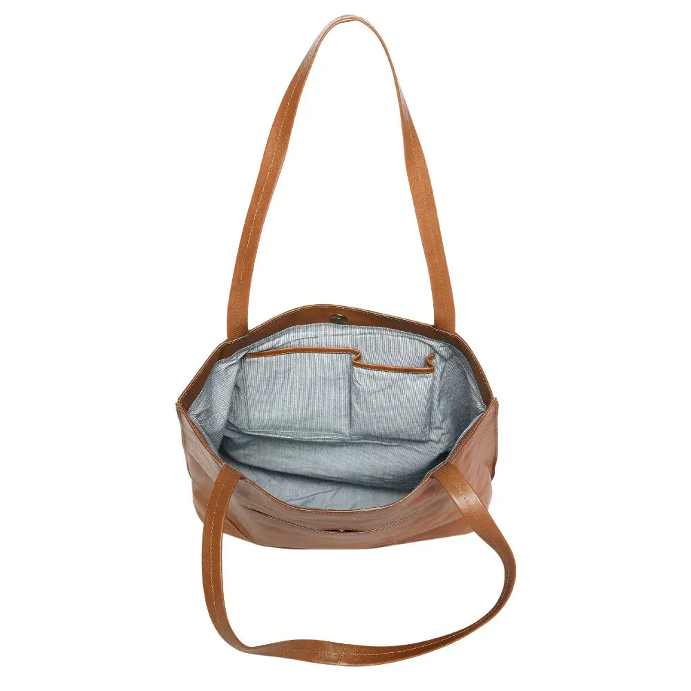 Prahran Leather Tote Bag | Tobacco